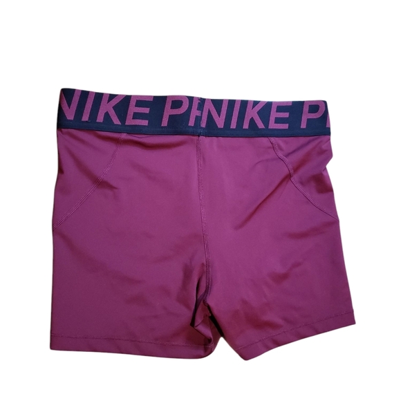 Nike Pro Burgundy Compression Running Gym Shorts Large - Picture 4 of 4
